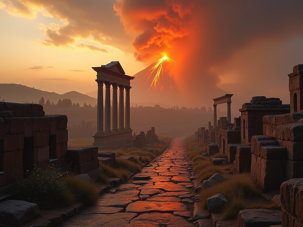 Lo sapevi che l’antica città di Pompei fu sepolta dall’eruzione del Vesuvio nel 79 d.C.