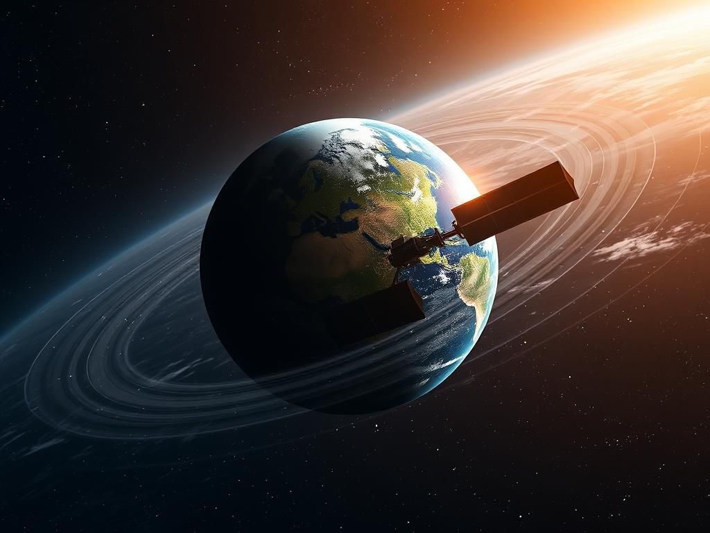 Lo sapevi che i satelliti artificiali rimangono in orbita grazie alla loro velocità tangenziale?